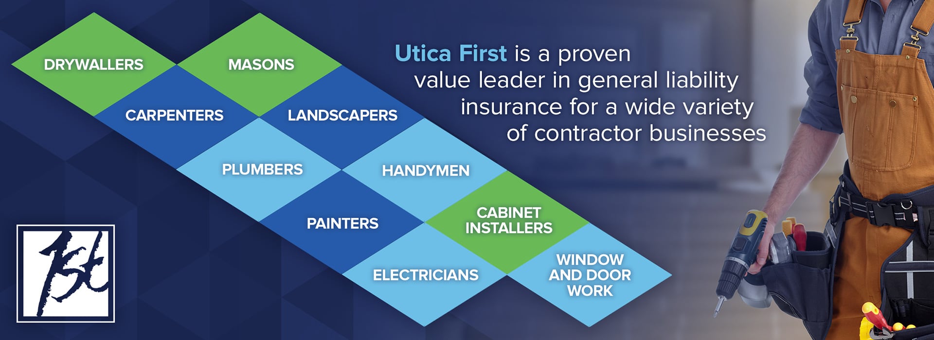 Utica First is a proven value leader in general liability insurance for a wide variety of contractor businesses.